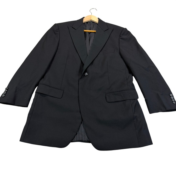 Samuelsohn Other - Samuelsohn Mens 41S SB Alton Black Super 120s Wool Peak Lapel Tuxedo Sport Coat